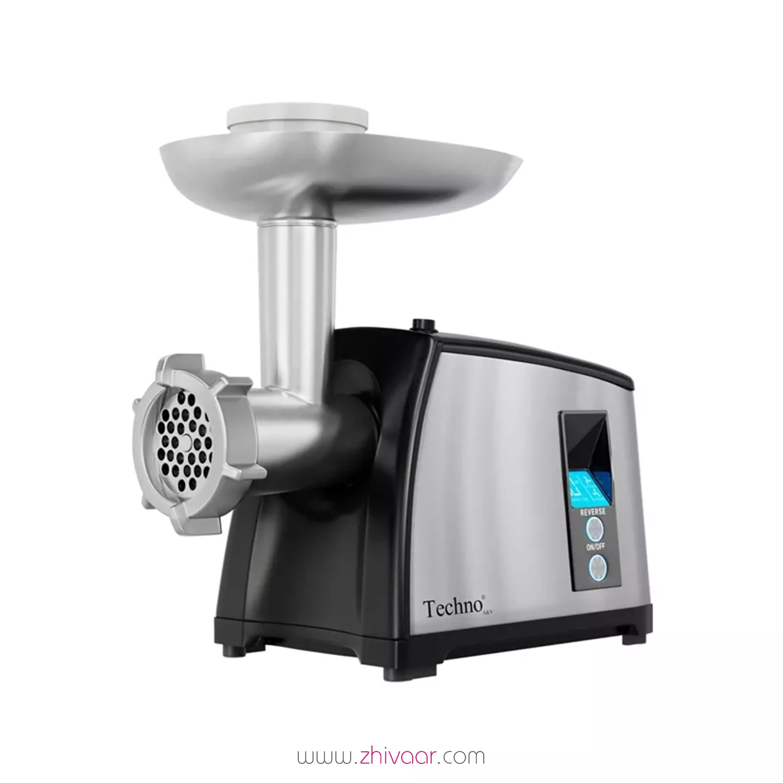 خرید چرخ گوشت تکنو Te-504 مشکي استيل  - چرخ گوشت تکنو Te504 مشکي استيل